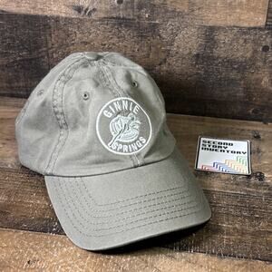 Ginnie Springs Embroidered Logo Hat Cap Green Tubing Visibility Forever